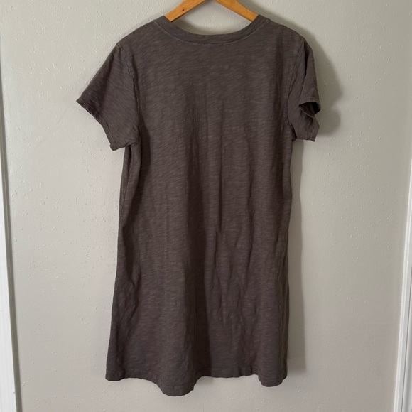WILT Cotton V-neck Grey Taupe Dress Size Large - Picture 7 of 7